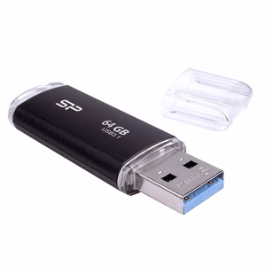 SILICON POWER Blaze B02 USB zibatmiņa 64 GB USB Type-A 3.2 Gen 1 (SP064GBUF3B02V1K) melna