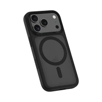 Benks Magnētiskais Mist viedtālruņa apvalks Metal Frame (0070) Iphone 17 Pro Max melns (Kameras vadības poga)