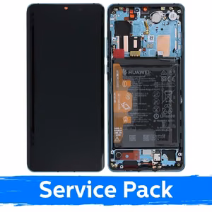 LCD displejs, kas saderīgs ar Huawei P30 Pro ar rāmi / Aurora / (Service Pack)
