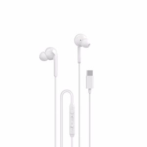 Dudao X3C+ vadu USB-C ieliekamās austiņas 1.2m - baltas