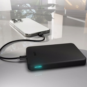 SBS Mag Power Qi2 5000 mAh внешний аккумулятор совместимый с MagSafe - Чёрный