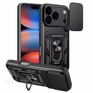 Defender Slide Чехол для iPhone 17 Pro 6,3" чёрный