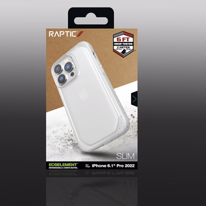 Raptic X-Doria Slim viedtālruņa apvalks iPhone 14 Pro aizmugures vāciņš caurspīdīgs