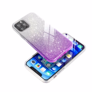 Spīdīgs viedtālruņa apvalks IPHONE 11 Pro caurspīdīgs violets