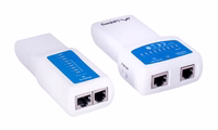Lanberg NT-0402 network cable tester PoE tester zils, balts