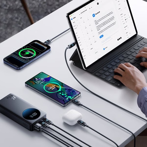 Joyroom JR-PBF02 Pro внешний аккумулятор 20000 мАч 45W с цифровым дисплеем 2x USB-A 2x USB-C чёрный