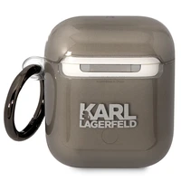 Karl Lagerfeld KLA2HNIKTCK AirPods 1/2 apvalks melns/melns Karl`s Head