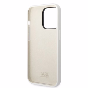 Karl Lagerfeld Silikona Ikoniskais apvalks iPhone 14 Pro Max - balts