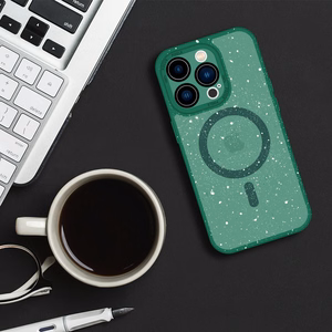Tel Protect Magnētiskais Splash matētais viedtālruņa apvalks Iphone 15 Pro Max (m) - zaļš