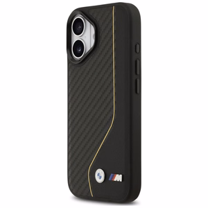 BMW M Carbon Line & Logo MagSafe Maciņš for iPhone 17 - dzeltens