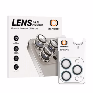 Aizsargstikls Tel Protect 3D Lens uz kameras Iphone 13 Pro/13 Pro Max zils (3 objektīvi)