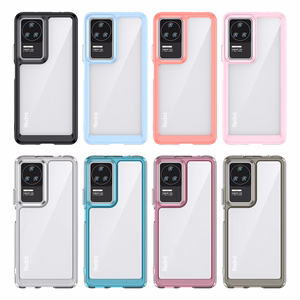Чехол Outer Space для Xiaomi Poco F4 5G с гибкой рамкой синий