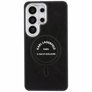 Karl Lagerfeld maciņš Embossed Ring RSG Logo MagSafe Samsung Galaxy S26 Ultra melns