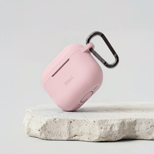 Etteri silikona maciņš AirPods 4 gaiši rozā