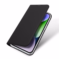 Viedtālruņa apvalks Skin Pro Wallet Case iPhone 15 Plus - melns