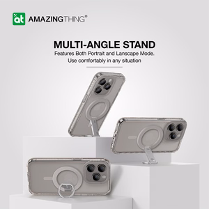 Amazing Thing Titan Pro Mag gredzena turētāja apvalks 10FT IP156.1PTRGY Iphone 15 Pro titāna