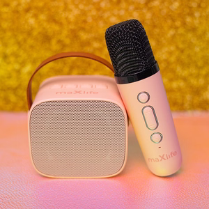 Maxlife Bluetooth karaoke skaļrunis MXKS-100 rozā krāsā
