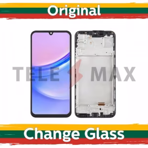 LCD-дисплей для Samsung A155 A15 4G / A156 A15 5G чёрный с рамкой (восстановленный: Telemax)