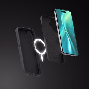 Etteri Silikona Mag maciņš for iPhone 16e / 17e melns