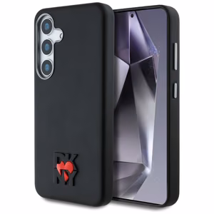 DKNY Leather Heart of NY Case for Samsung Galaxy S25 - Black