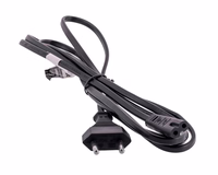 Gembird PC-184/2 power cable melns 1.8 m Power plug type C C8 coupler