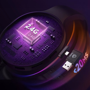 QCY Heroad V200 Tri-Mode Игровые Наушники с 7.1 Звуком, 240h Аккумулятором и Съемным Микрофоном - Черный