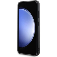 Karl Lagerfeld viedtālruņa apvalks ar metāla logotipu un rhinestone Samsung Galaxy S24 - sudraba