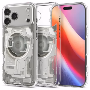 Spigen Ultra Hybrid Mag Чехол совместимый с MagSafe для iPhone 17 Pro Zero One Natural Titanium