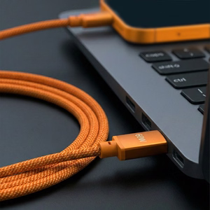 Forever Saffron kabelis USB-C - USB-C 1,0 m 60W oranžs