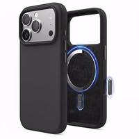 Maciņš "TM MagSafe Silicone" iPhone 17 Pro / Nakts melns /