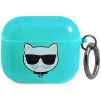 Karl Lagerfeld Choupette AirPods apvalks 3 - zils