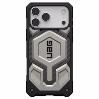 UAG Urban Armor Gear viedtālruņa apvalks MONARCH PRO ar MagSafe saderīgs IPHONE 17 Pro Max titāna krāsā