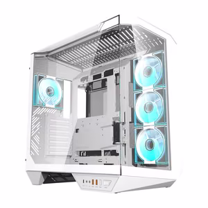 Datora korpuss Darkflash DY470 (balts) + 4 ventilatori