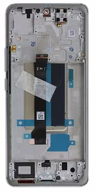 LCD screen Xiaomi Redmi Note 13 Pro+ 5G ar touch screen ar frame Moonlight Balts original (service pack)