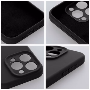 Viedtālruņa apvalks SILICONE 2mm IPHONE 15 Pro melns