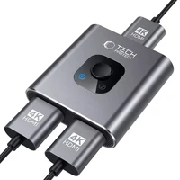 Tech-Protect HB07 HUB adapteris 2in1 HDMI 4K 60Hz - pelēks