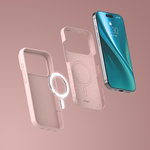 Etteri Silikona Mag maciņš for iPhone 17 Pro gaiši rozā