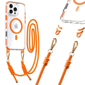 Tel Protect Strap Viedtālruņa apvalks iPhone 15 Pro Max oranžs