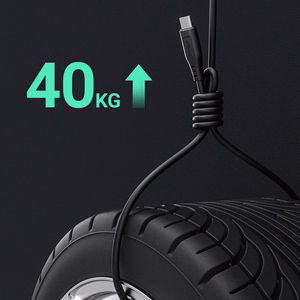 Acefast USB kabelis - USB Type C 1.2m, 3A melns (C3-04 melns)