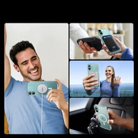 Uzaļš Classy Clear Magnetic Maciņš with MagSafe iPhone 16 Plus - Clear