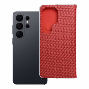 LUNA Book Carbon viedtālruņa apvalks SAMSUNG S26 Ultra sarkans