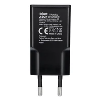 Ceļojumu lādētājs Blue Star Slim GaN 1x Type C PD QC4.0 3A 20W melns