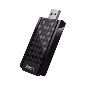 USB Wi-Fi adapteris Hoco HI34 Wi-Fi6 melns