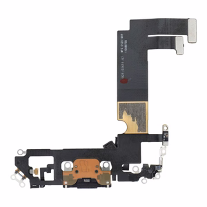 Uzlādes fleksis USB IPHONE 12 mini melns (izvilkts)