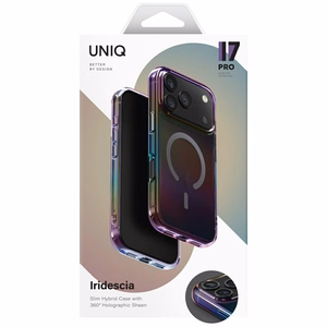 Uniq Iridescia viedtālruņa apvalks iPhone 17 Pro Magnētiskā uzlāde - daudzkrāsains