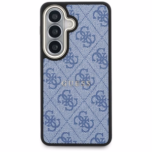 Guess maciņš 4G Embossed Ring MagSafe priekš Samsung Galaxy S26 zils