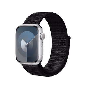 Crong Nylon Reflex Sport siksniņa Apple Watch 38 / 40 / 41 / 42 mm, melna