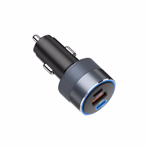 FORCELL F-ENERGY Alu automobiļa lādētājs 2 x Type C + USB A PD QC4.0 SFC2.0 3A 85W pelēks
