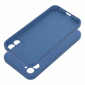 Чехол для iPhone 11 силиконовый Mag Cover совместимый с MagSafe синий