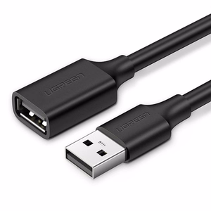 Melns Ugreen USB-A–USB-A pagarinātājs, 1,5 m (10315)